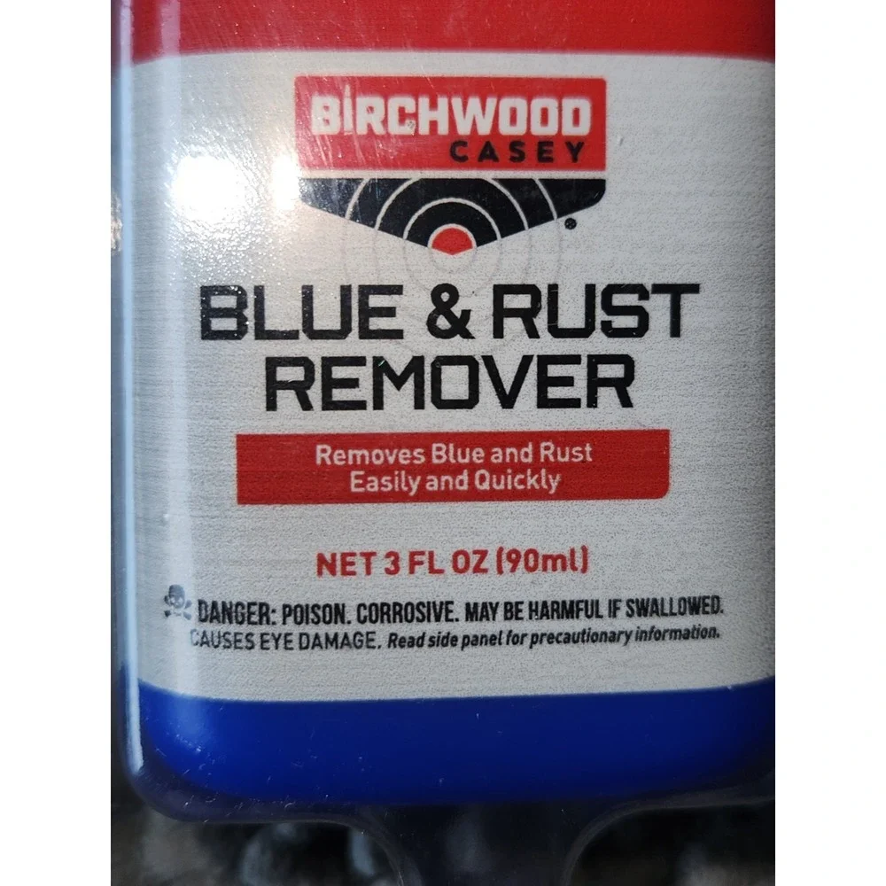 Birchwood Casey Fast Acting Blue,Rust Remover for Gun Cleaning, 3 oz ,90ml.